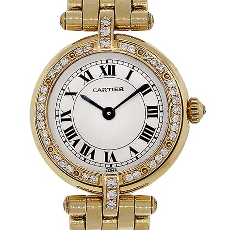 lab diamond cartier watch|cartier ladies watch with diamonds.